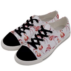 Pink flamingos Men s Low Top Canvas Sneakers