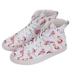 Pink flamingos Women s Hi-Top Skate Sneakers