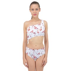 Pink flamingos Spliced Up Two Piece Swimsuit