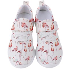 Pink flamingos Women s Velcro Strap Shoes