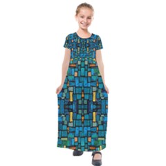 Ml 103 1 Kids  Short Sleeve Maxi Dress by ArtworkByPatrick