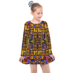 Ml 103 2 Kids  Long Sleeve Dress by ArtworkByPatrick