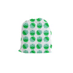 Kawaii Lime Jam Jar Pattern Drawstring Pouch (small) by snowwhitegirl