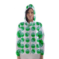 Kawaii Lime Jam Jar Pattern Hooded Windbreaker (women) by snowwhitegirl