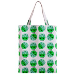 Kawaii Lime Jam Jar Pattern Zipper Classic Tote Bag by snowwhitegirl