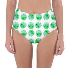 Kawaii Lime Jam Jar Pattern Reversible High-waist Bikini Bottoms by snowwhitegirl