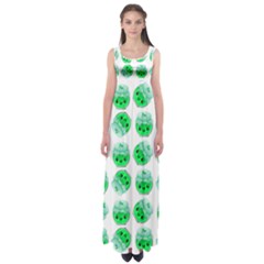 Kawaii Lime Jam Jar Pattern Empire Waist Maxi Dress by snowwhitegirl