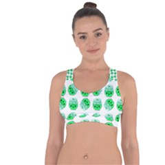 Kawaii Lime Jam Jar Pattern Cross String Back Sports Bra by snowwhitegirl