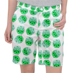 Kawaii Lime Jam Jar Pattern Pocket Shorts by snowwhitegirl