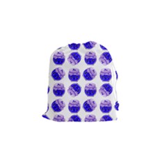 Kawaii Blueberry Jam Jar Pattern Drawstring Pouch (small) by snowwhitegirl