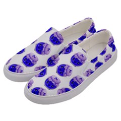 Kawaii Blueberry Jam Jar Pattern Men s Canvas Slip Ons by snowwhitegirl