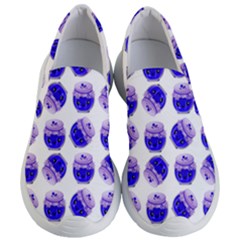 Kawaii Blueberry Jam Jar Pattern Women s Lightweight Slip Ons by snowwhitegirl