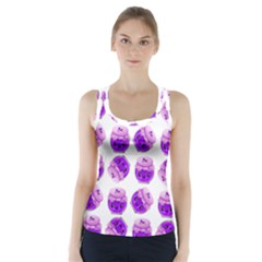 Kawaii Grape Jam Jar Pattern Racer Back Sports Top by snowwhitegirl