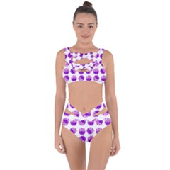 Kawaii Grape Jam Jar Pattern Bandaged Up Bikini Set  by snowwhitegirl