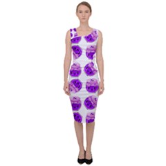 Kawaii Grape Jam Jar Pattern Sleeveless Pencil Dress by snowwhitegirl