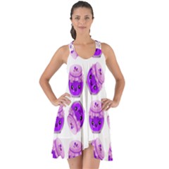 Kawaii Grape Jam Jar Pattern Show Some Back Chiffon Dress by snowwhitegirl