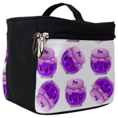 Kawaii Grape Jam Jar Pattern Make Up Travel Bag (big) by snowwhitegirl