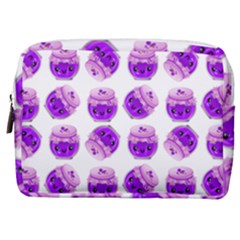 Kawaii Grape Jam Jar Pattern Make Up Pouch (medium) by snowwhitegirl