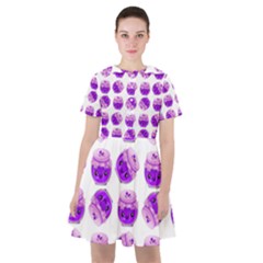 Kawaii Grape Jam Jar Pattern Sailor Dress by snowwhitegirl