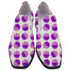 Kawaii Grape Jam Jar Pattern Slip On Heel Loafers by snowwhitegirl