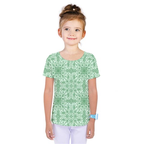 Ornamental Green Kids  One Piece Tee by snowwhitegirl