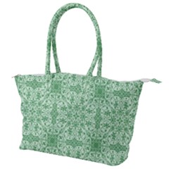 Ornamental Green Canvas Shoulder Bag