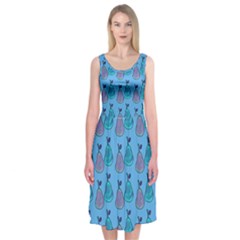 Pears Aqua Midi Sleeveless Dress by snowwhitegirl