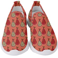 Pears Red Kids  Slip On Sneakers by snowwhitegirl