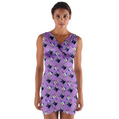 Kawaii Grape Rootbeer Wrap Front Bodycon Dress by snowwhitegirl