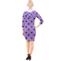 Kawaii Grape Rootbeer Quarter Sleeve Hood Bodycon Dress View2