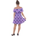 Kawaii Grape Rootbeer Off Shoulder Velour Dress View2