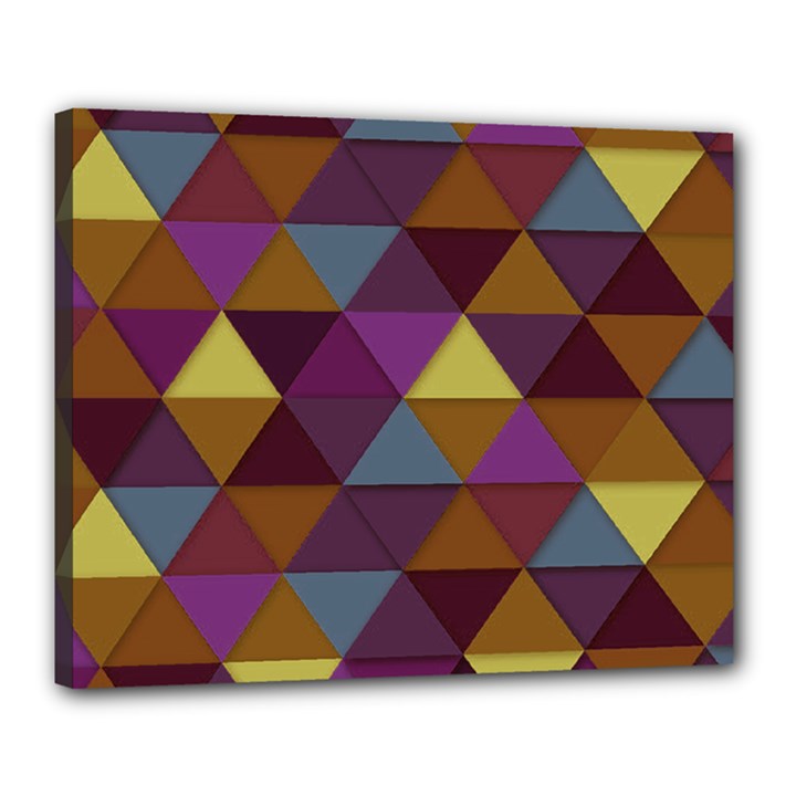 Fall Geometric Pattern Canvas 20  x 16  (Stretched)