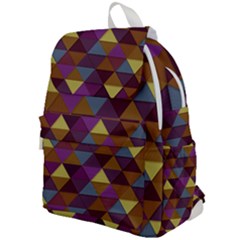 Fall Geometric Pattern Top Flap Backpack