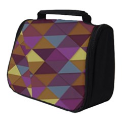 Fall Geometric Pattern Full Print Travel Pouch (small)