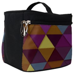 Fall Geometric Pattern Make Up Travel Bag (big)