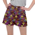 Fall Geometric Pattern Stretch Ripstop Shorts View1