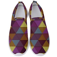 Fall Geometric Pattern Men s Slip On Sneakers