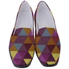 Fall Geometric Pattern Women s Classic Loafer Heels by snowwhitegirl