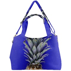 Pineapple Blue Double Compartment Shoulder Bag