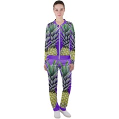 Pineapple Purple Casual Jacket And Pants Set by snowwhitegirl