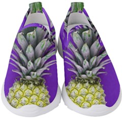 Pineapple Purple Kids  Slip On Sneakers