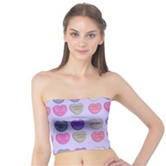 Valentine Hearts Lilac Tube Top by snowwhitegirl