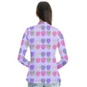 Valentine Hearts Lilac Drape Collar Cardigan View2