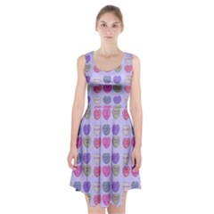 Valentine Hearts Lilac Racerback Midi Dress