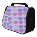 Valentine Hearts Lilac Full Print Travel Pouch (Small) View1