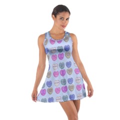 Valentine Hearts Blue Cotton Racerback Dress by snowwhitegirl