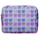 Valentine Hearts Blue Make Up Pouch (Large) View1