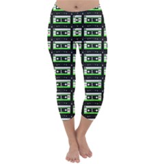 Green Cassette Capri Winter Leggings 