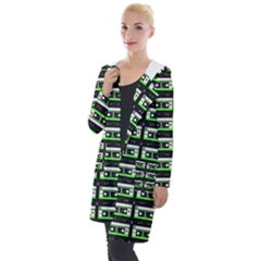 Green Cassette Hooded Pocket Cardigan by snowwhitegirl