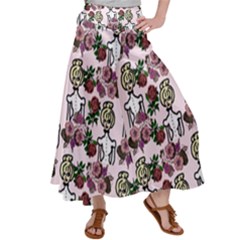 Victorian Girl Pink Satin Palazzo Pants